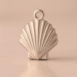 18ct Rose Gold - Scallop Beach Shell Charm