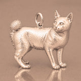 9ct Rose Gold - Japanese Bobtail Cat Charm