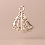 18ct Rose Gold - Sailing Schooner Charm