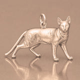 18ct Rose Gold - Egyptian Mau Cat Charm