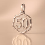 18ct Rose Gold - 50th Clover Charm