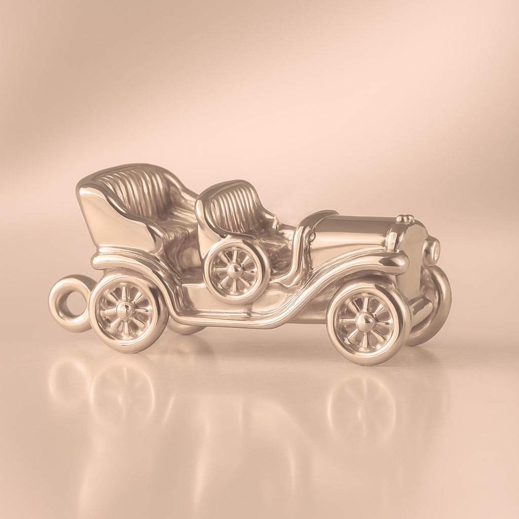 9ct Rose Gold - Open-Top Vintage Car Charm