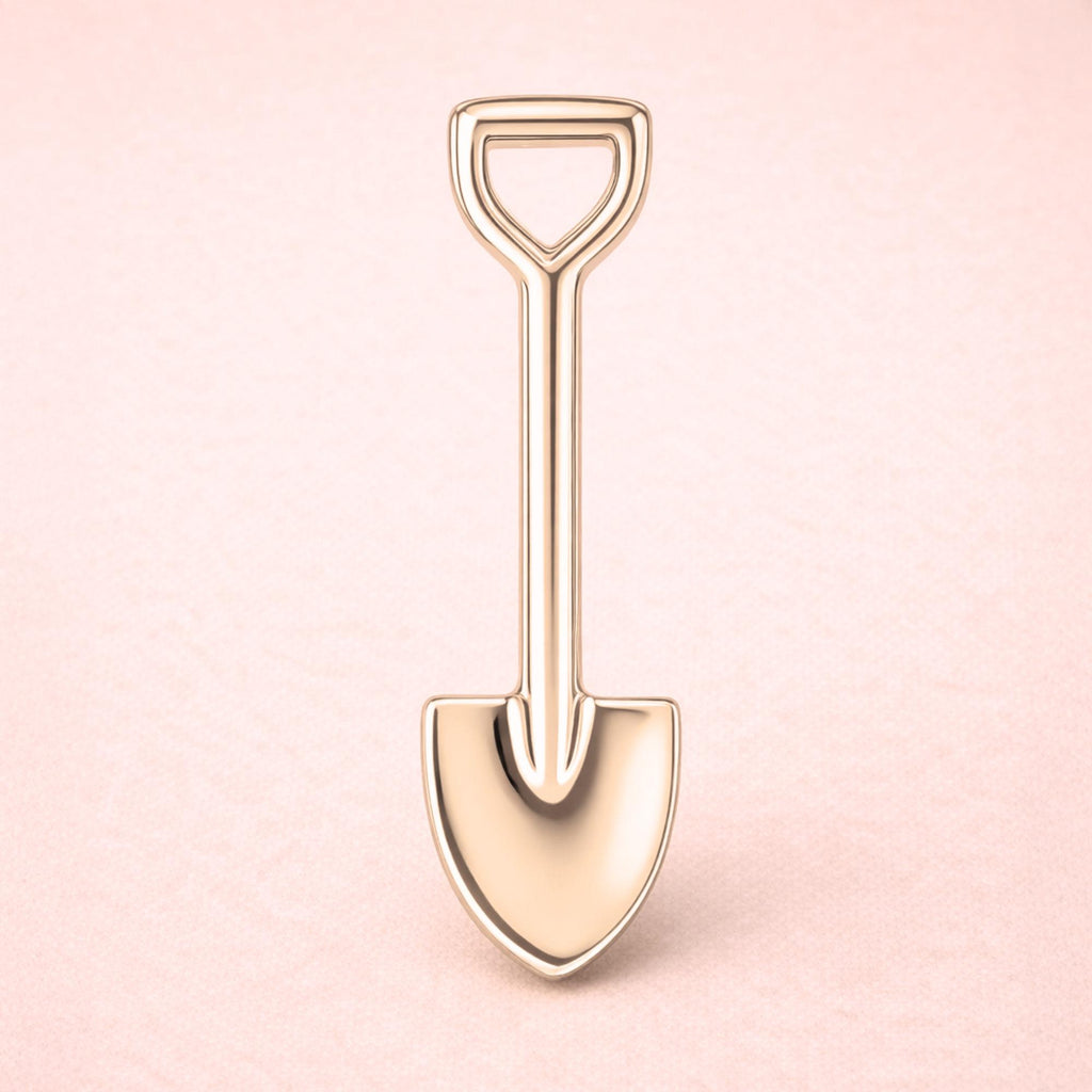 9ct Rose Gold - Garden Shovel Charm