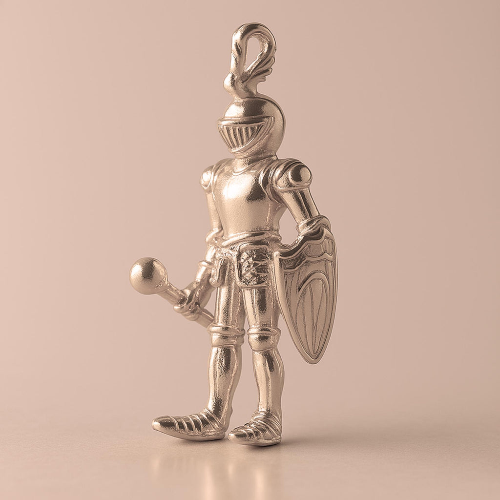 18ct Rose Gold - Medieval Knight Charm