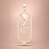 9ct Rose Gold - Nefertiti Cartouche Charm