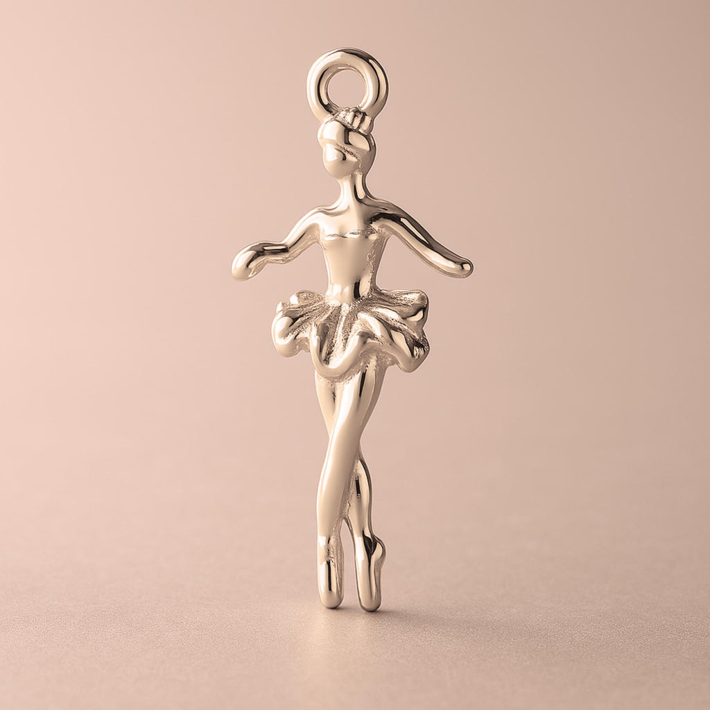 18ct Rose Gold - Enpointe Ballerina Charm