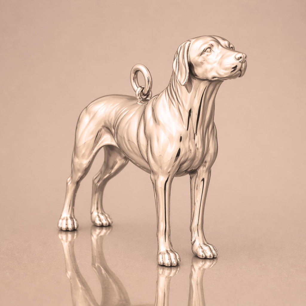 18ct Rose Gold - Rhodesian Ridgeback Dog Charm