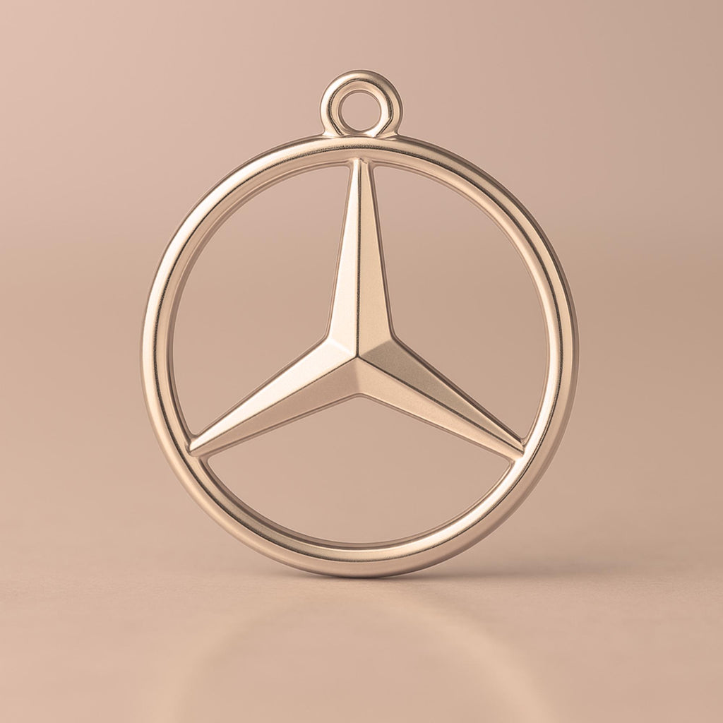9ct Rose Gold - Mercedes Charm