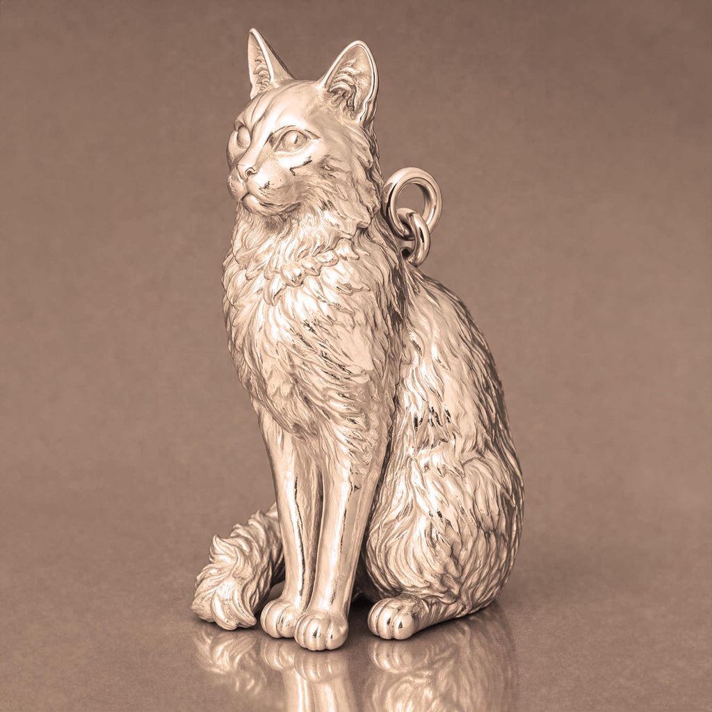 18ct Rose Gold - Turkish Angora Cat Charm