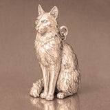 18ct Rose Gold - Turkish Angora Cat Charm