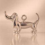 18ct Rose Gold - Whimsical Dachshund Dog Charm