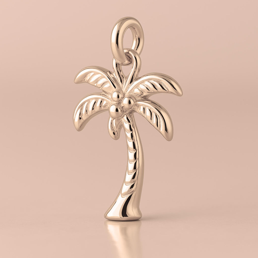 9ct Rose Gold - Tropical Palm Tree Charm