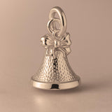 18ct Rose Gold - Christmas Bow Bell Charm