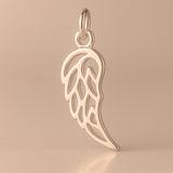18ct Rose Gold - Filigree Wing Charm