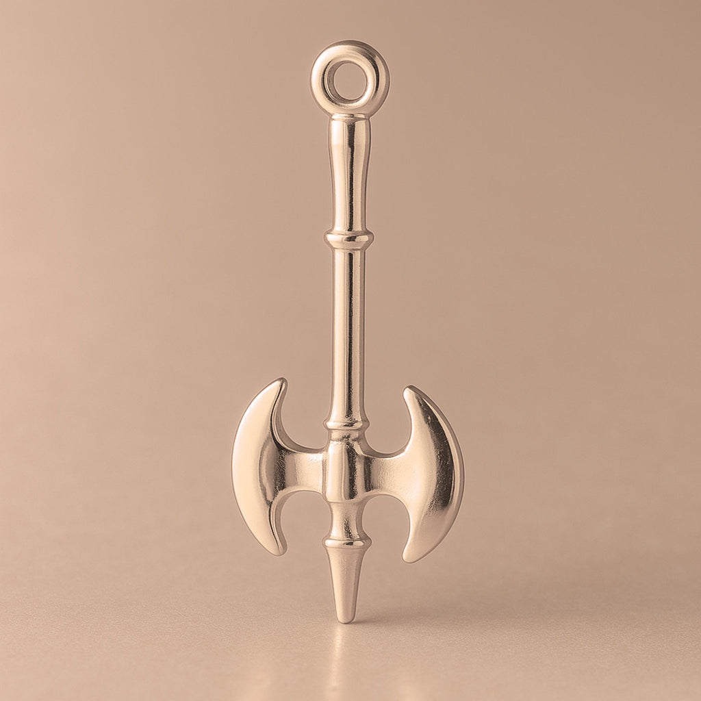 18ct Rose Gold - Medieval Battle Axe Charm