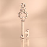 18ct Rose Gold - Clover 1 Key Charm
