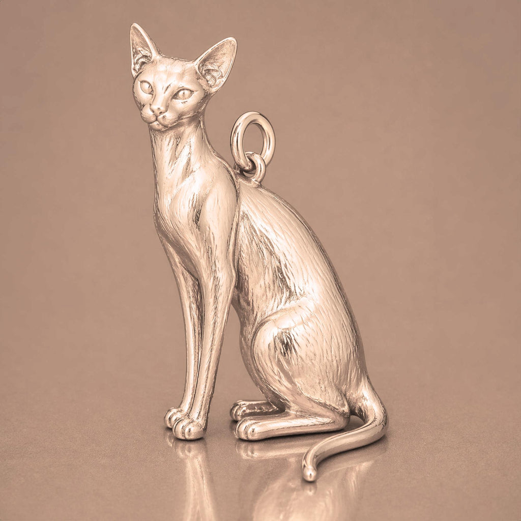 18ct Rose Gold - Oriental Shorthair Cat Charm