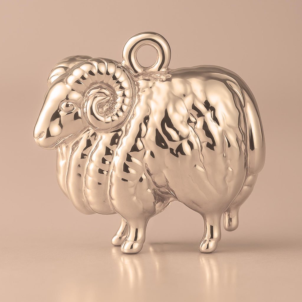 9ct Rose Gold - Skudde Ram Charm