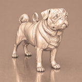 18ct Rose Gold - Pug Dog Charm