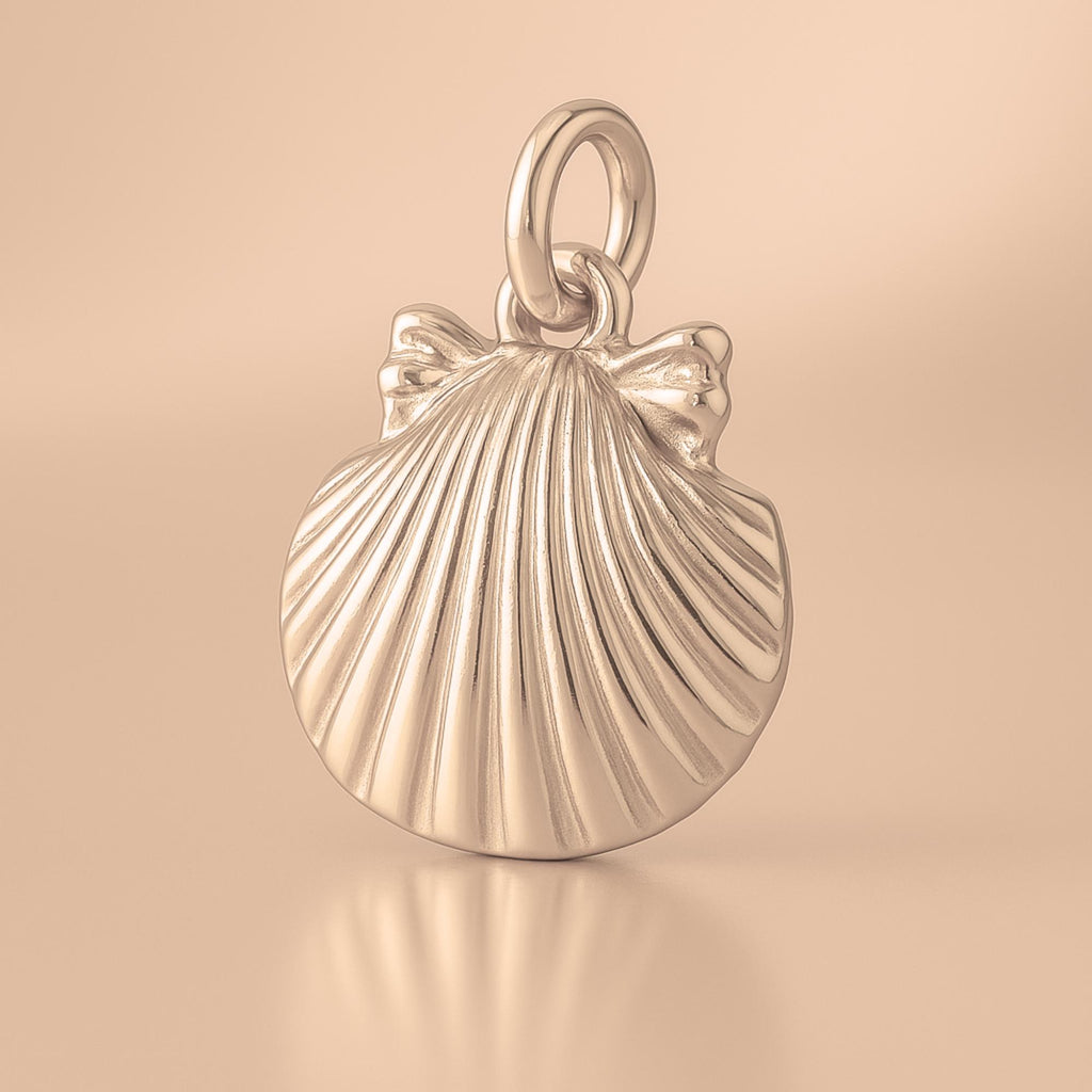 9ct Rose Gold - Cockle Beach Shell Charm