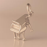 9ct Rose Gold - Classic Grand Piano Charm