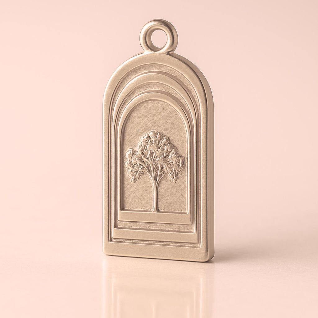 18ct Rose Gold - Arched Tree of Life Charm