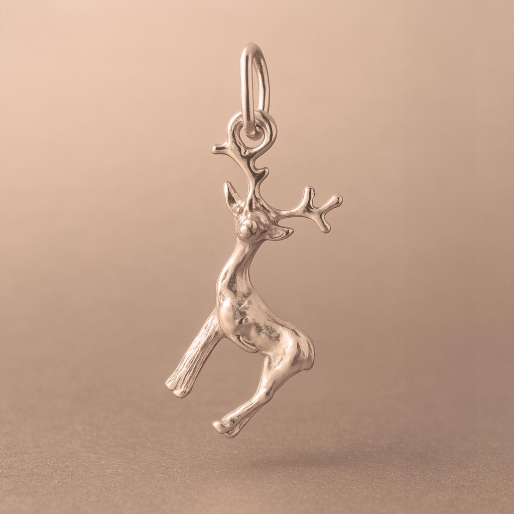 18ct Rose Gold - Tundra Reindeer Charm