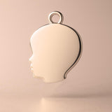 9ct Rose Gold - Boys Silhouette  Charm