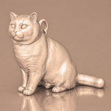 18ct Rose Gold - British Shorthair Cat Charm
