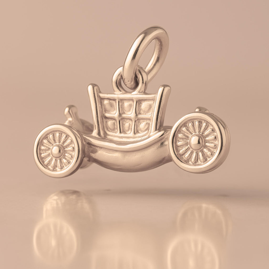 9ct Rose Gold - Princess Carriage Charm