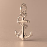 9ct Rose Gold - Roped Anchor Charm