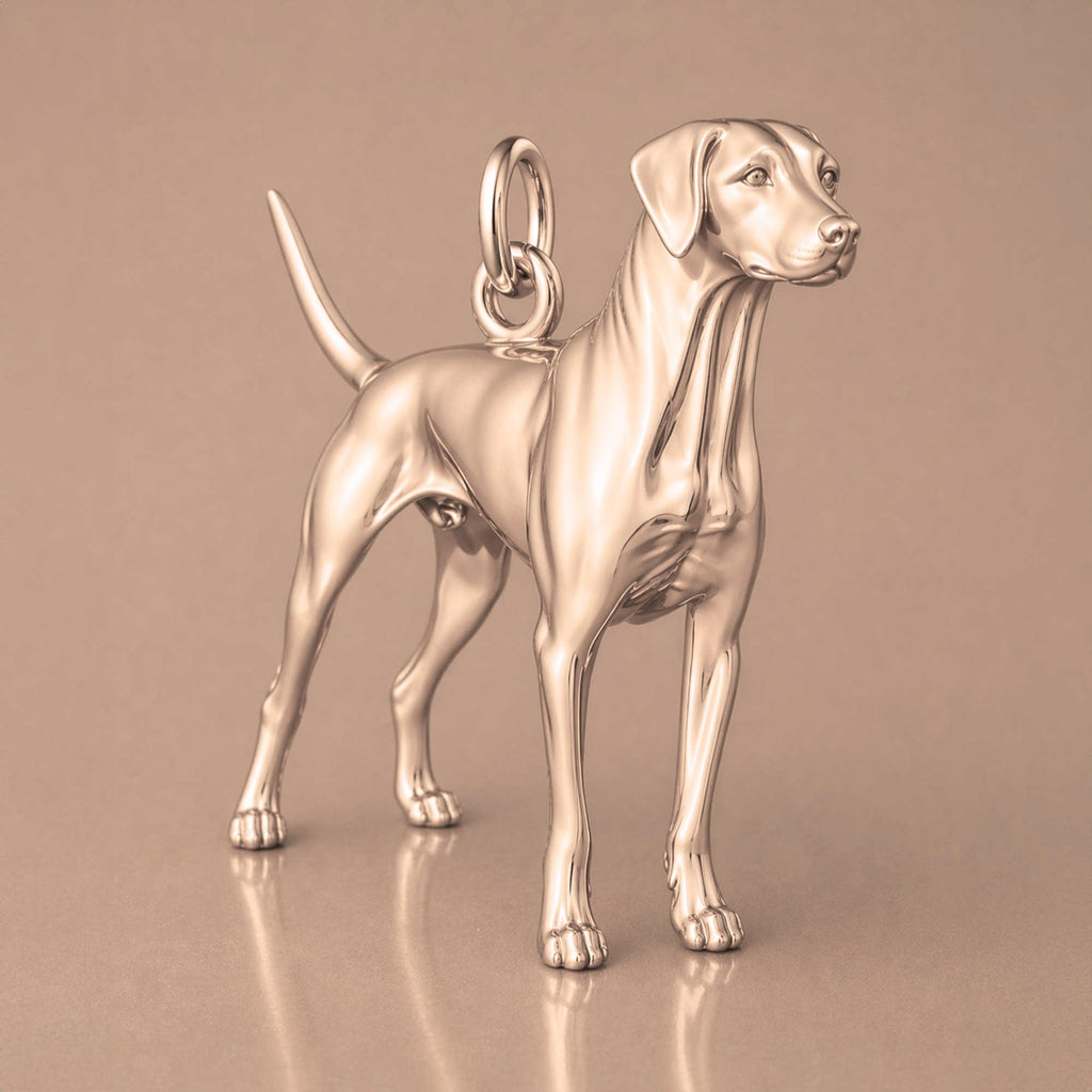 18ct Rose Gold - Dalmatian Dog Charm