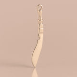 9ct Rose Gold - Kukri Knife Charm