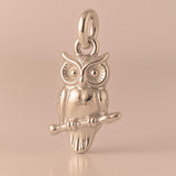 9ct Rose Gold - Great Horned Owl Charm