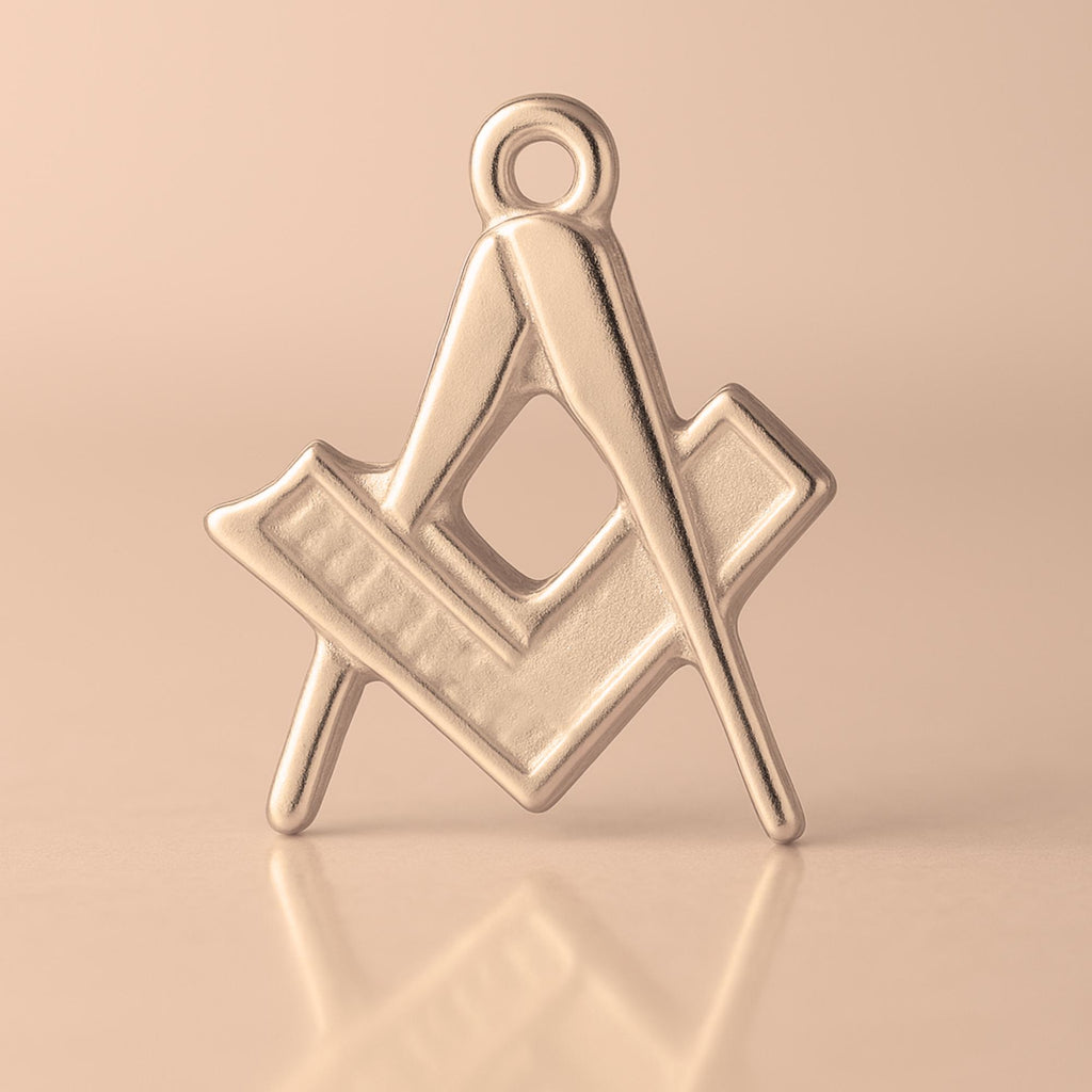 18ct Rose Gold - Freemason Charm