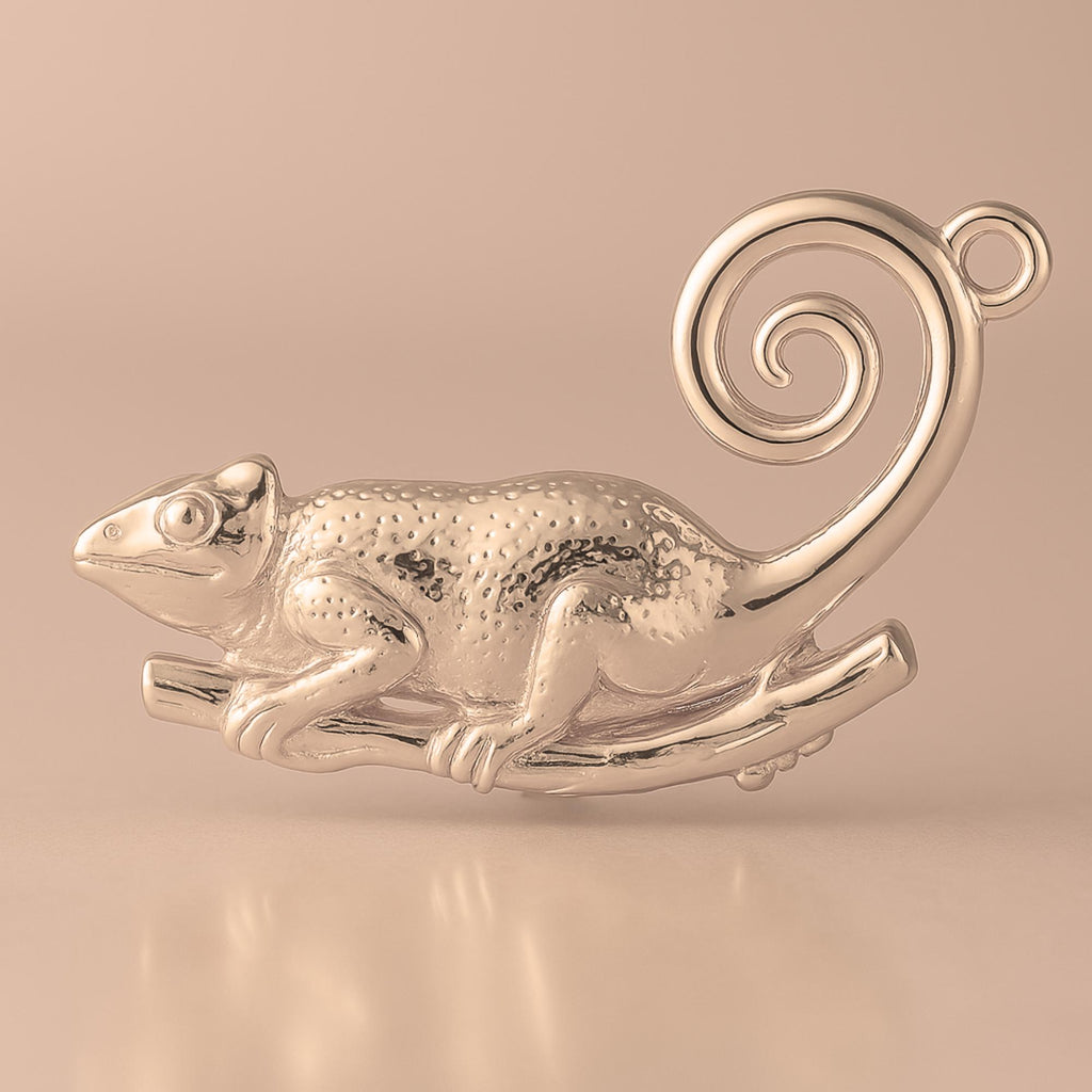 18ct Rose Gold - Panther Chameleon Charm