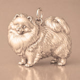 9ct Rose Gold - Pomeranian Dog Charm