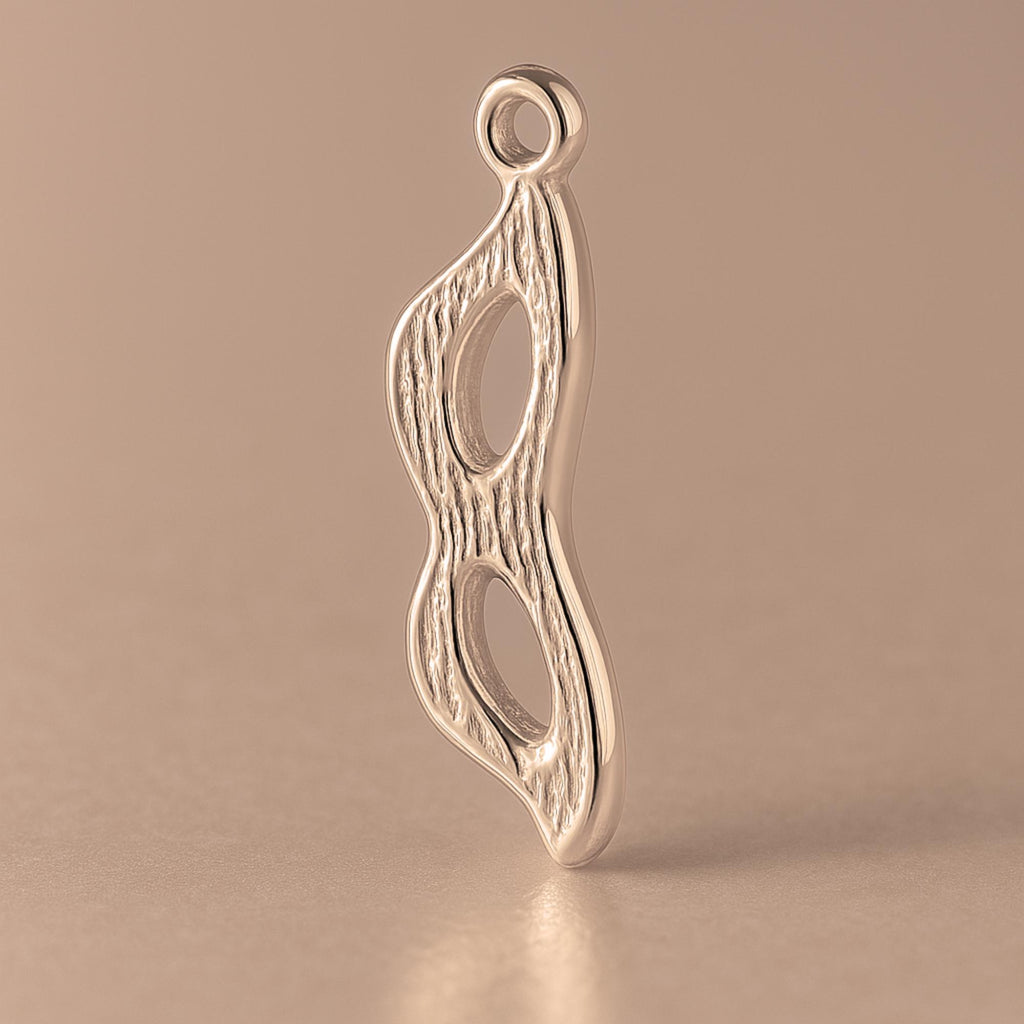 18ct Rose Gold - Masquerade Mask Charm