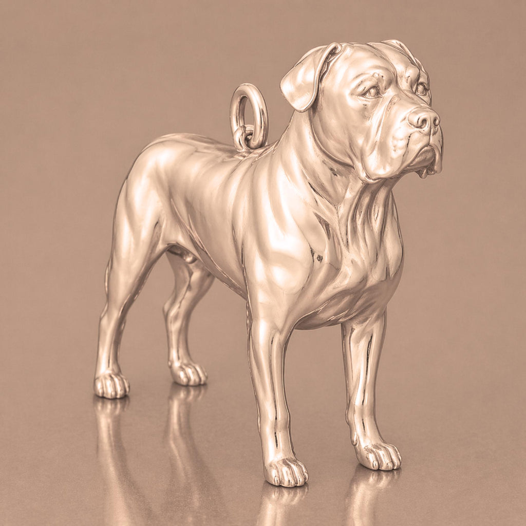 9ct Rose Gold - Cane Corso Dog Charm