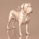 9ct Rose Gold - Cane Corso Dog Charm