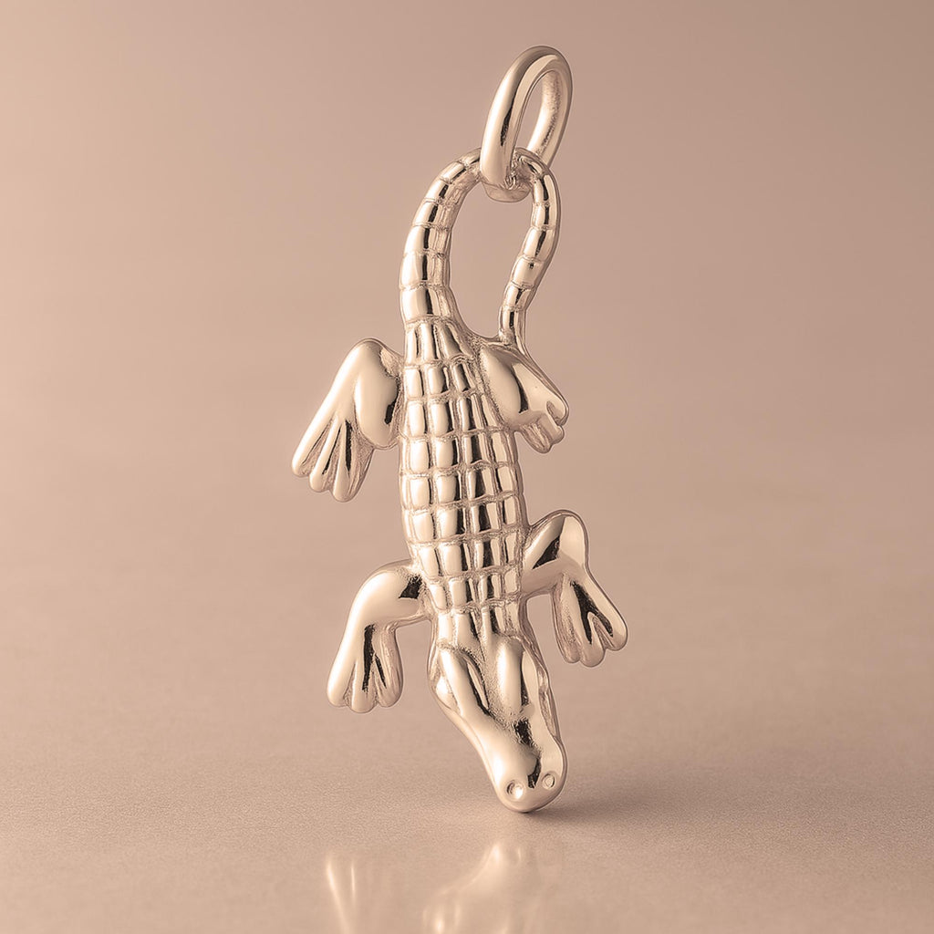18ct Rose Gold - Swamp Alligator Charm