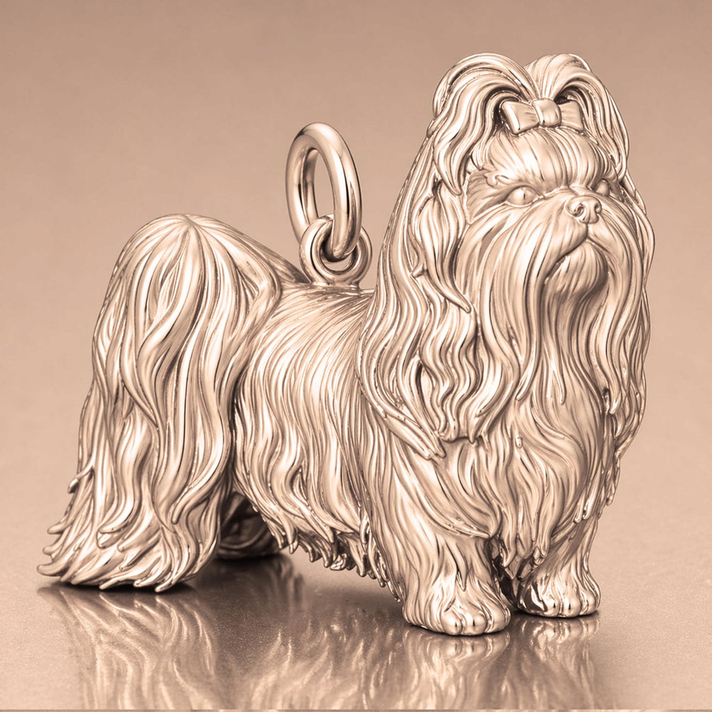 9ct Rose Gold - Shih Tzu Dog Charm