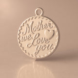 9ct Rose Gold - Mother We Love You Amulet Charm