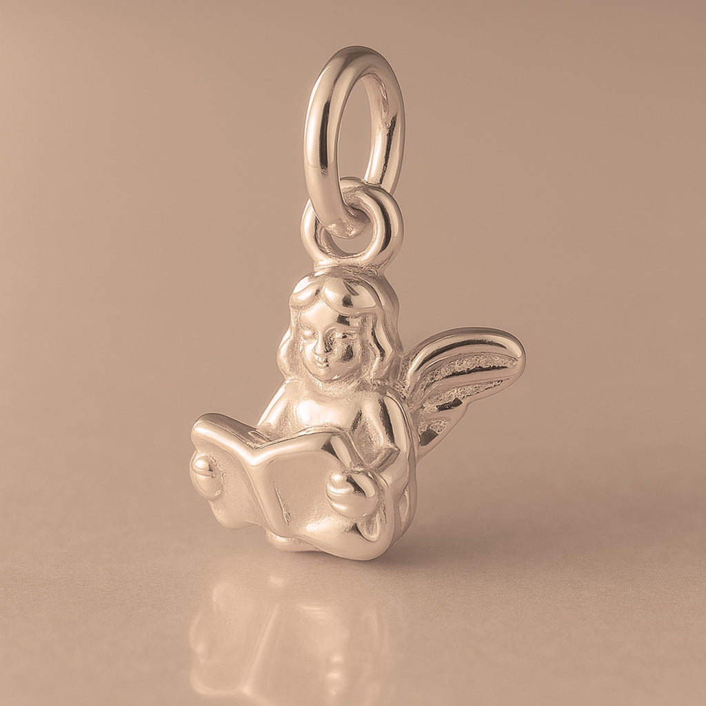 9ct Rose Gold - Miniature Singing Angel Charm