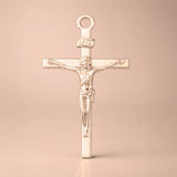 18ct Rose Gold - Traditional Jesus Crucifix Charm