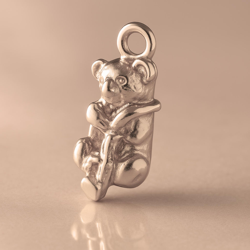 9ct Rose Gold - Koala with Stick Charm