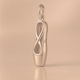 9ct Rose Gold - Pointe Ballet Shoe Charm