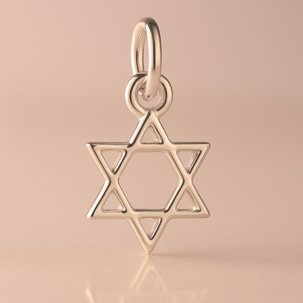 9ct Rose Gold - Mini Star of David Charm
