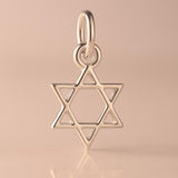 9ct Rose Gold - Mini Star of David Charm