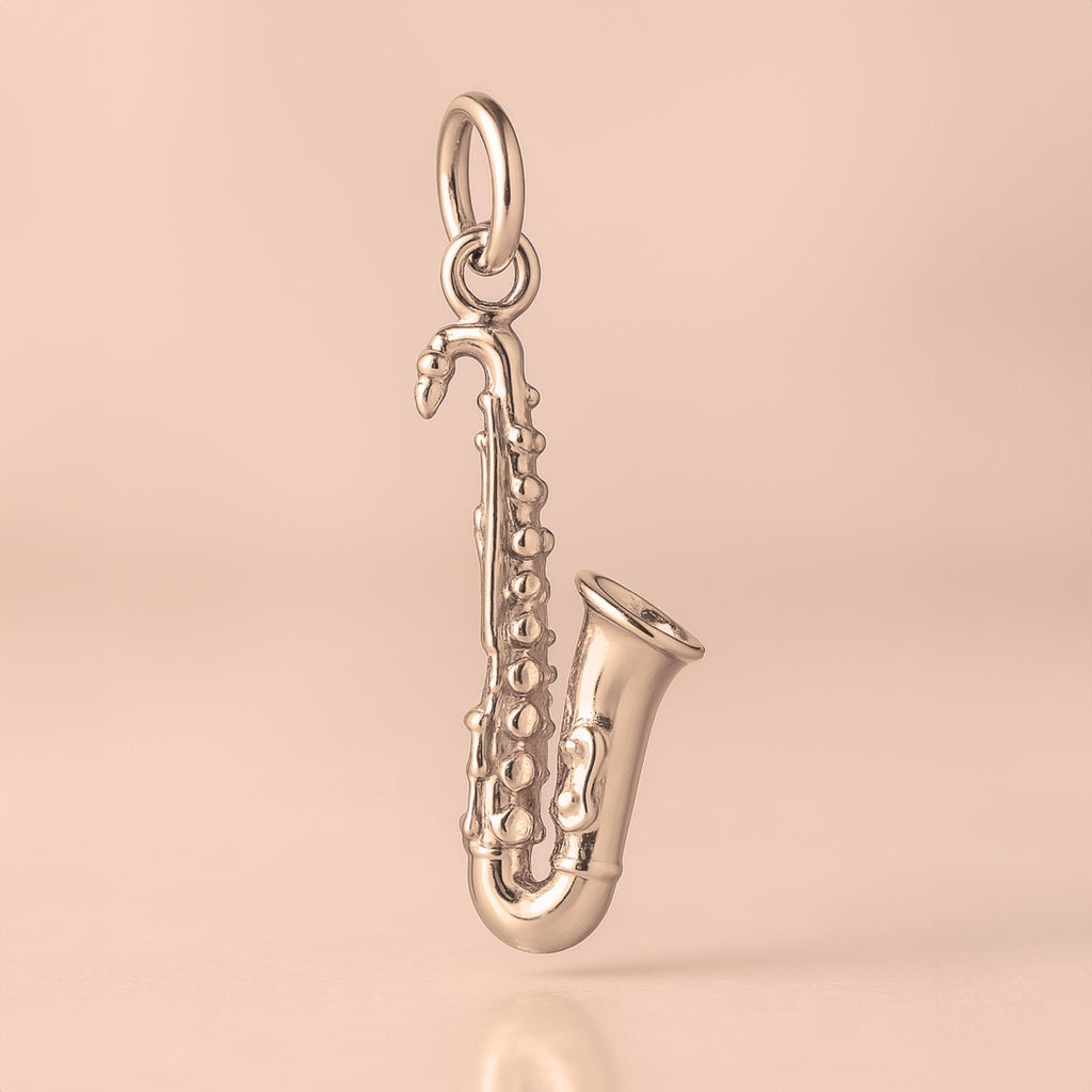 18ct Rose Gold - Tenor Saxophone Charm